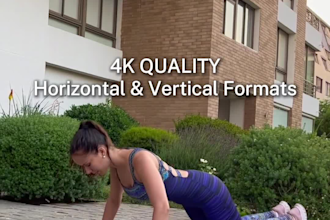 create professional pilates and fitness videos in natural landscapes