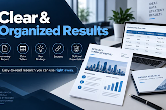 do online research, market research, and competitor research