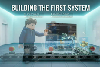 design and build full roblox game, script creation for simulator, tycoon or obby