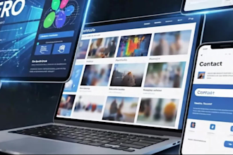 create a website for your project and buisness  create your own brand