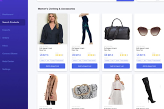 design or redesign ecwid shopify wix dropshipping website via autods and blanka