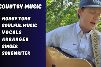 be your male singer songwriter and record lead, backing vocals for original song