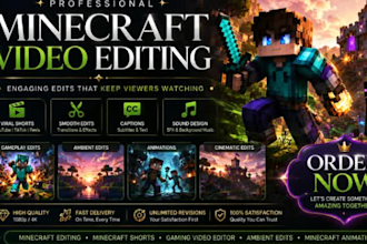 edit viral minecraft shorts and gaming videos for youtube