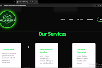 create a modern business website