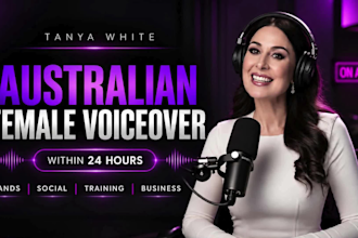 record professional australian female voiceover