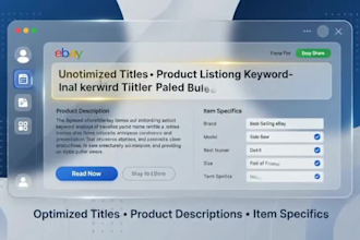 create SEO optimized ebay product listings that boost sales