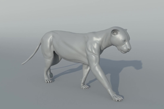 create realistic 3d animal model, pet creature with fur, xgen hair and texture
