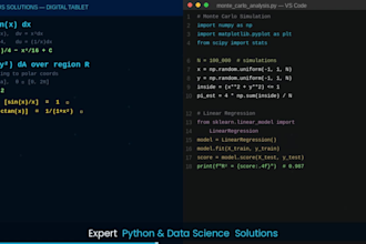 be your expert math tutor and python programmer