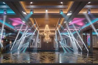 create realistic 3d walkthrough animation for event venues, stages and architect