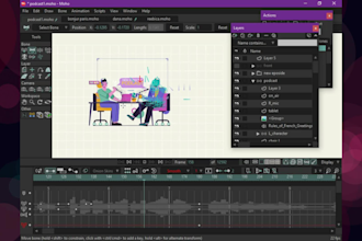 create  2d cartoon animation in  moho pro