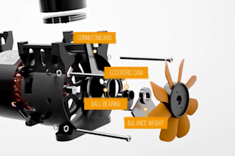 create 3d industrial animation machinery exploded view animation cad animation