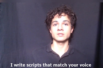 write engaging video scripts for youtube, tiktok and reels