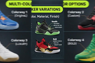 draw techpack of shoes for manufacturing