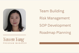 build project roadmaps and sops as your program manager
