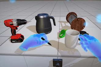 develop unity VR training simulations for meta quest, oculus quest