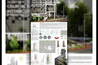 design architectural presentation board or concept layouts