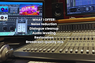do professional dialogue editing and audio cleanup