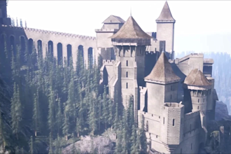 design fantasy castle and medieval game environment in unity and unreal engine 5