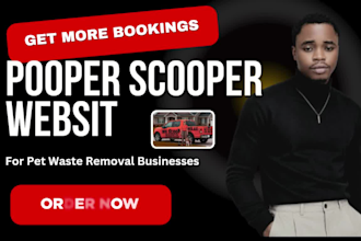 design pet waste removal website for your poop scooper business