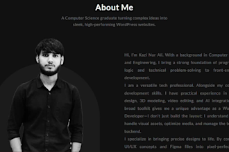 design a stunning portfolio website on wordpress