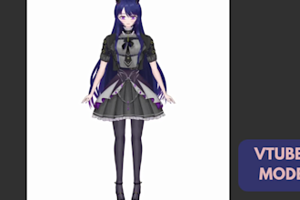 create realistic furry 3d models nsfw vrchat avatars vtuber live 2d draw model