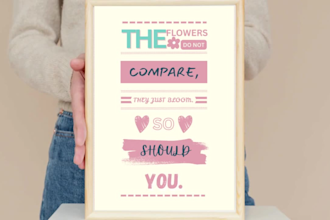 create printable motivational quotes with elegant minimal design