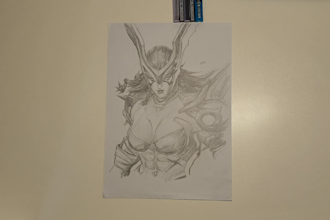 draw pencil sketch portrait drawing