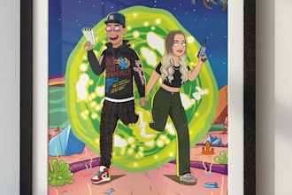 create a custom rick and morty portrait from your photo