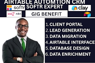 be your professional airtable automation, CRM setup and softr web app