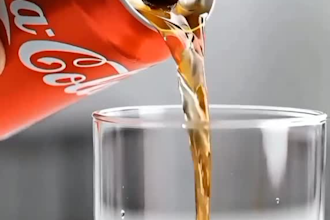 create premium coca cola tin pack product promo video