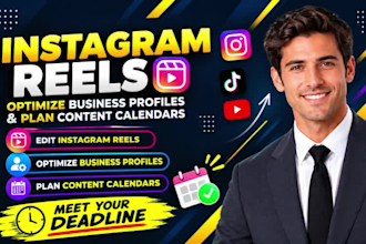 edit instagram reels optimize business profile plan content calenders