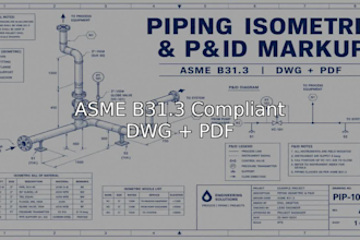 do p and id markups and piping isometric drawings