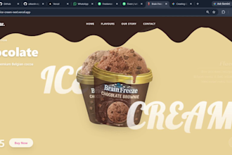 design a creative product landing page