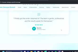 build a professional dentist website