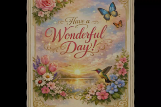 design a beautiful greeting, birthday, holiday, new year card for you
