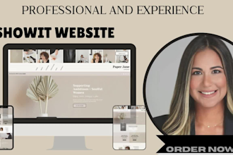 design and customize showit website or template