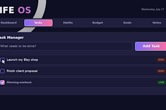create an interactive HTML dashboard app for your business
