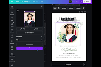 design modern editable canva invitation card for any event
