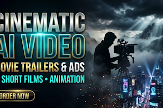 do cinematic ai video animated ads for movie trailer short film ai video creator