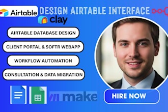 design airtable interface, forms,  airtable automation database, airtable expert