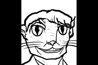 draw a character in furry style