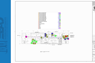 provide hvac, electrical, and plumbing quantity takeoff and estimation