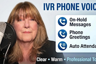 record a professional IVR and voicemail greeting