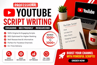 write engaging youtube scripts using ai for faceless channels