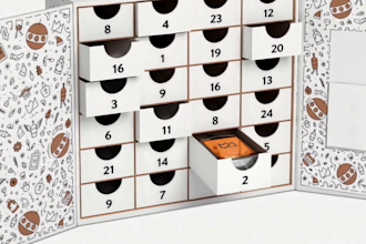 create 3d animation advent calendar packaging mockup