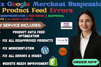 fix google merchant center product feed errors suspension disapproval issues fix