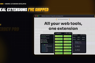 develop custom google chrome extension or browser extension