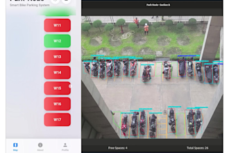 make ai parking detection management system with mobile app