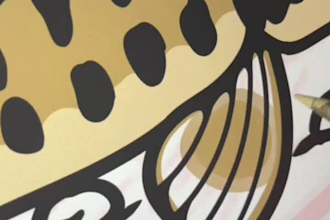 custom hand drawn badge