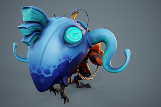 make gameready 3d character
